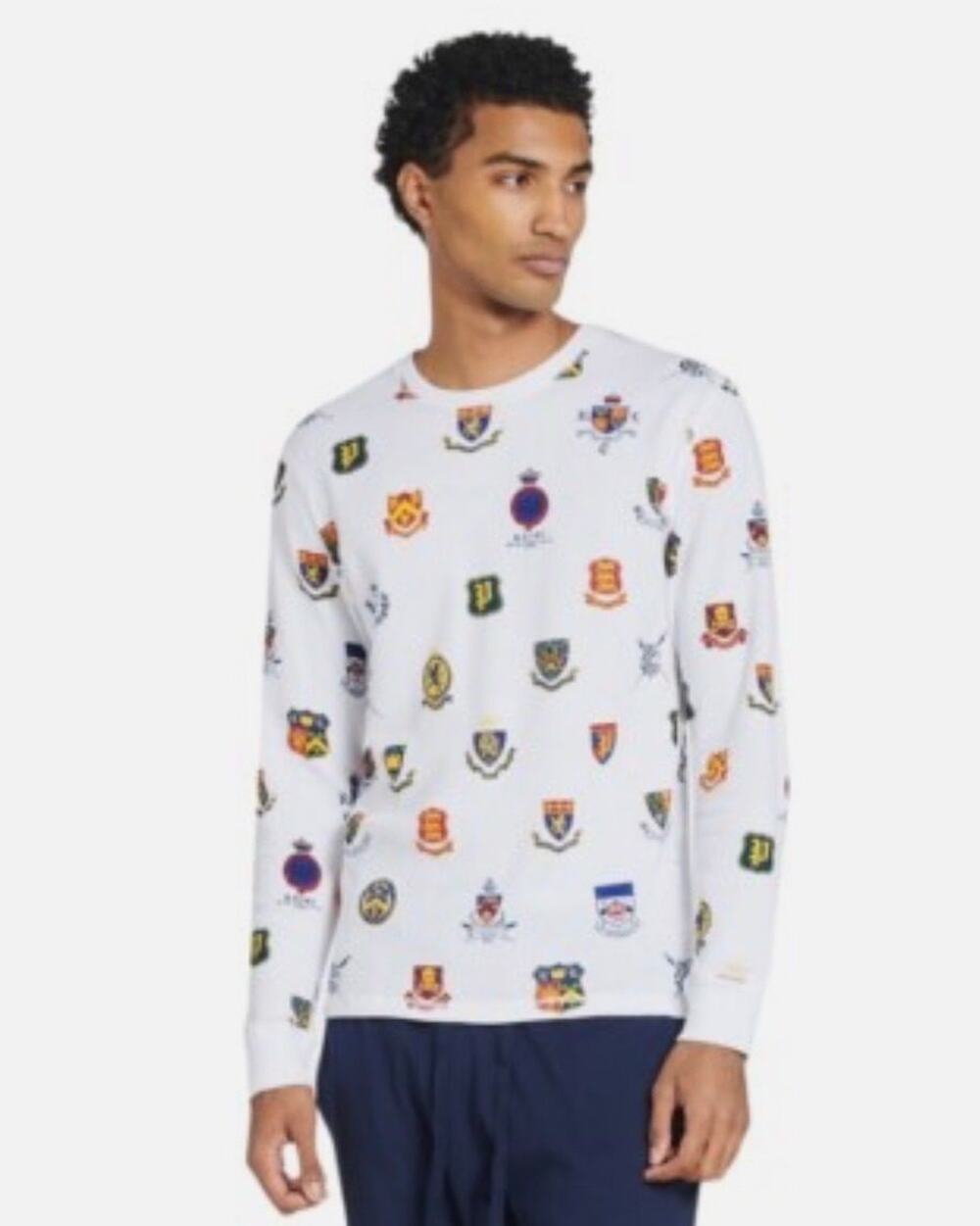 Polo Ralph Lauren Herald Crest Waffle Knit Thermal Shirt L